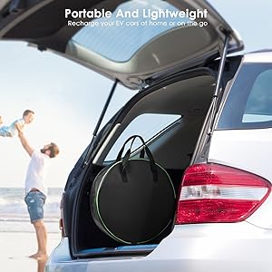 Estação de carregamento de veículos elétricos elétricos de fase única móvel 16A 32A Tipo 2 Tipo 1 GBT 8