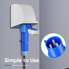 Estação de carregamento de veículos elétricos elétricos de fase única móvel 16A 32A Tipo 2 Tipo 1 GBT 11