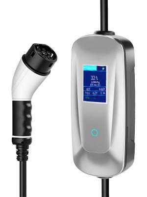 Estação de carregamento de veículos elétricos elétricos de fase única móvel 16A 32A Tipo 2 Tipo 1 GBT 4