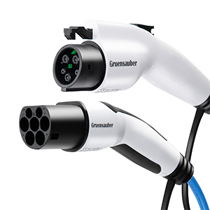 Cabos de carregamento de veículos elétricos masculino para feminino Tipo 2 enrolado SAE J1772 Tipo 1 1 / 3 Fase 3.6KW - 22KW 3