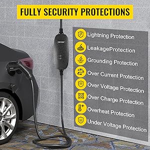 3.3KW 16A Carregador EV portátil Tipo 2 IEC 62196 Tipo 1 SAE J1772 GBT Carregador EV 4