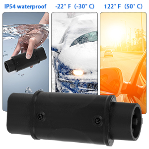 Adaptador EVSE de tipo 2 a tipo 1 IEC 62196 a SAE J1772 Adaptador de carregador de automóveis elétricos 7