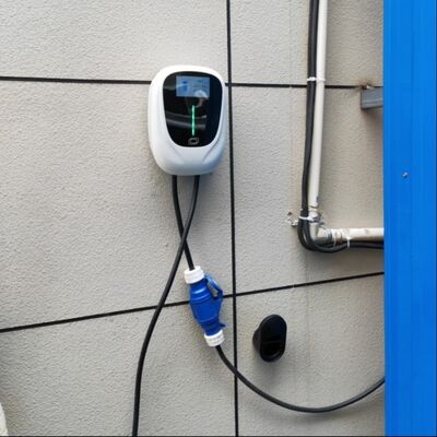 Estação de carregamento de veículos elétricos 22kW 6M 32A Três fases / Tipo 2 IEC 62196-2/EV Wallbox Rápido de carregamento APP Control
