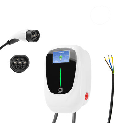 Estação de carregamento de veículos elétricos domésticos inteligentes com aplicativo / DLB / RFID / WIFI / Bluetooth 7kW 11kW 22kW Wallbox EV Charger