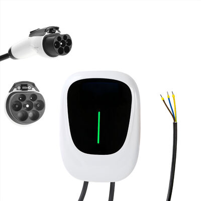 Wallbox 7.4kW Tipo 2 com APP Control Estação de carregamento de carros elétricos Suporta Bluetooth e conectividade padrão WiFi, carregador de fase única IEC 62196-2, cabo 32A 6M