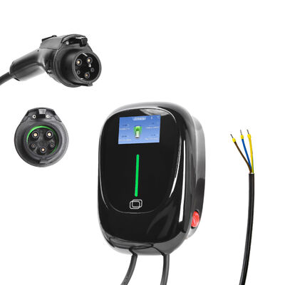 Ev Tipo 2 Carregador doméstico 32A 7KW com APP Suporta Bluetooth e conexão Wi-Fi padrão para estação de carregamento Ev Socket padrão IEC 62196-2