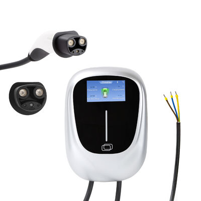 GBT Standard WALLBOX Pulsar Plus Carregador de Veículos Elétricos Conectado a cabo 5m Tipo 2 1.4 a 7.4kW Wifi Bluetooth de fase única